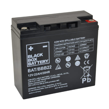 22ah Black Box AGM Battery